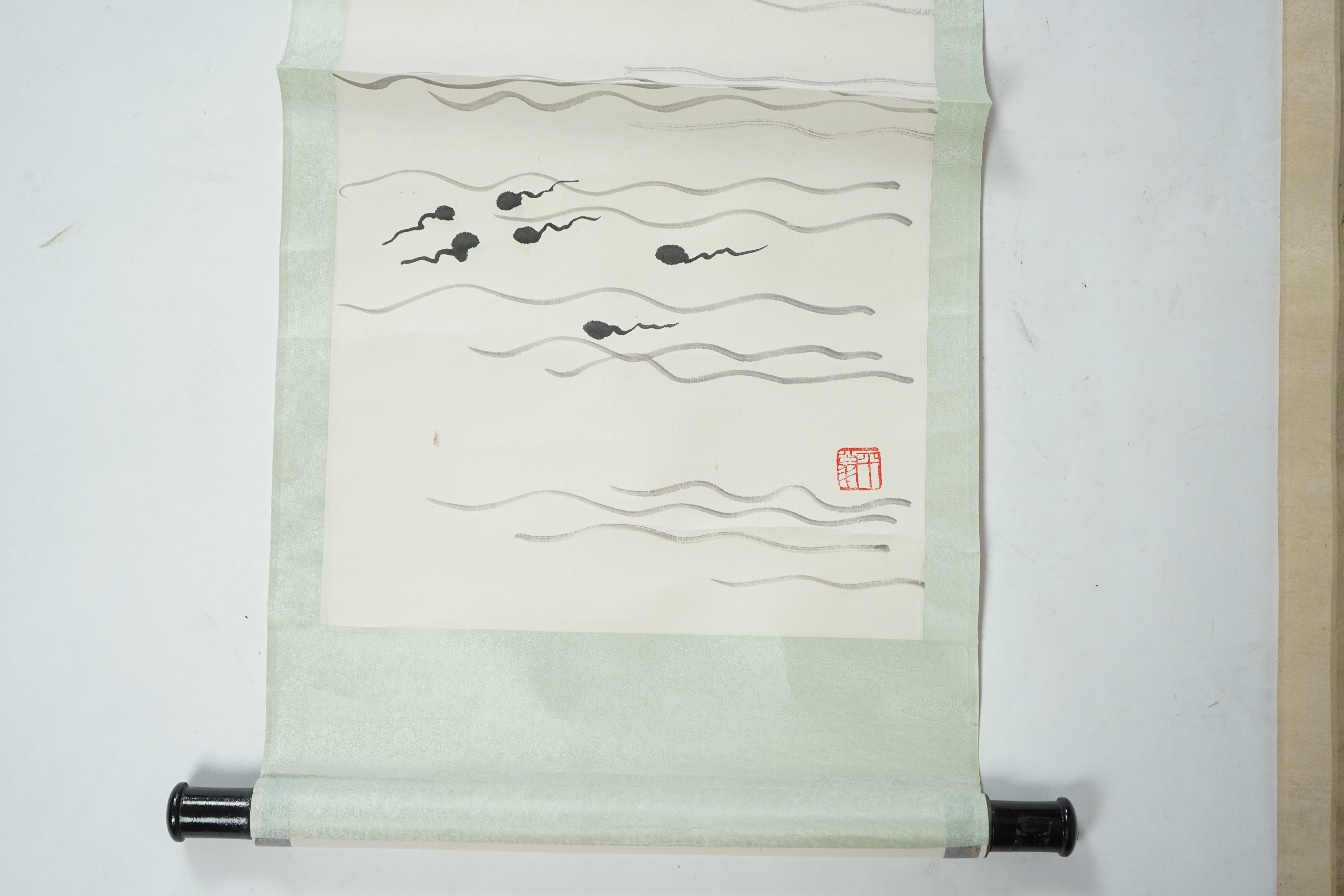 Three Chinese scroll paintings, 19th/20th century